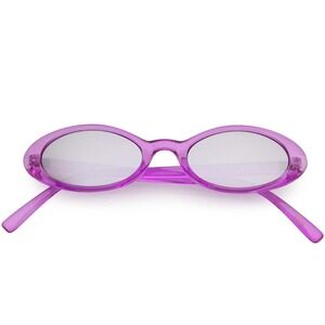 Oval Sunglasses Y2K Fashion Trendy Small Frame Purple Sunglasses Women‎ Luxury